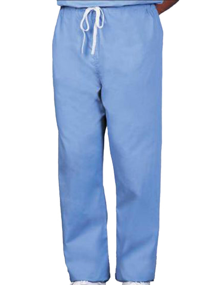 Unisex Reversible Drawcord Scrub Pants - 899 - Ciel Blue