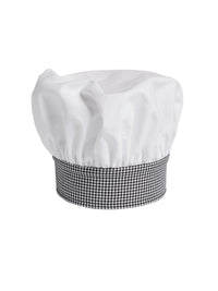 Unisex Chef Hat - 0150 - White/Houndstooth