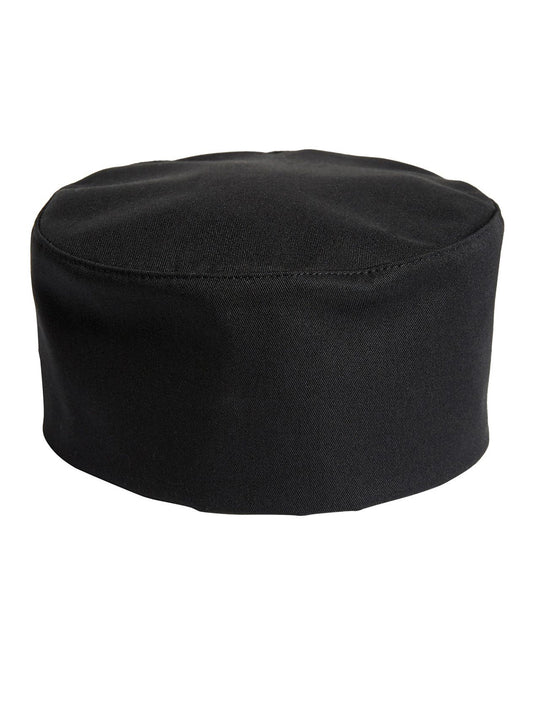 Unisex Hook and Loop Poplin Chef Hat - 0159 - Black