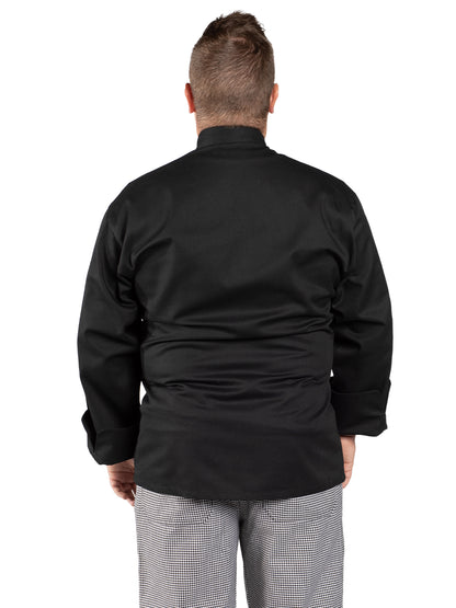 Unisex Classic Knot Chef Coat - 0403 - Black