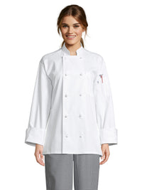 Unisex Classic Knot Chef Coat - 0403 - White