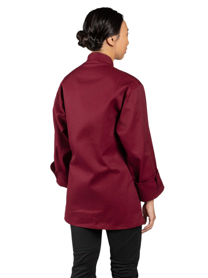 Unisex Chef Coat - 0405 - Burgundy