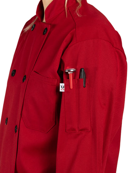 Unisex Chef Coat - 0405 - Red