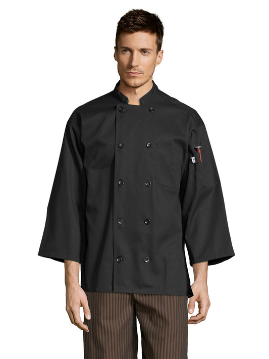 Unisex Chef Coat - 0410 - Black