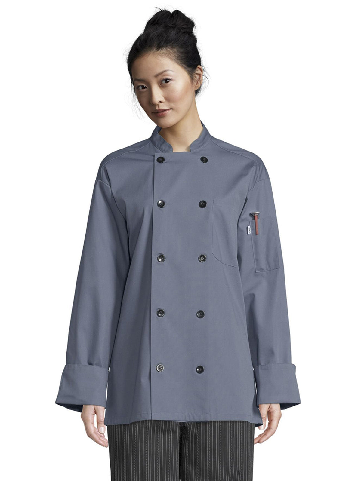 Unisex Chef Coat - 0413 - Steel