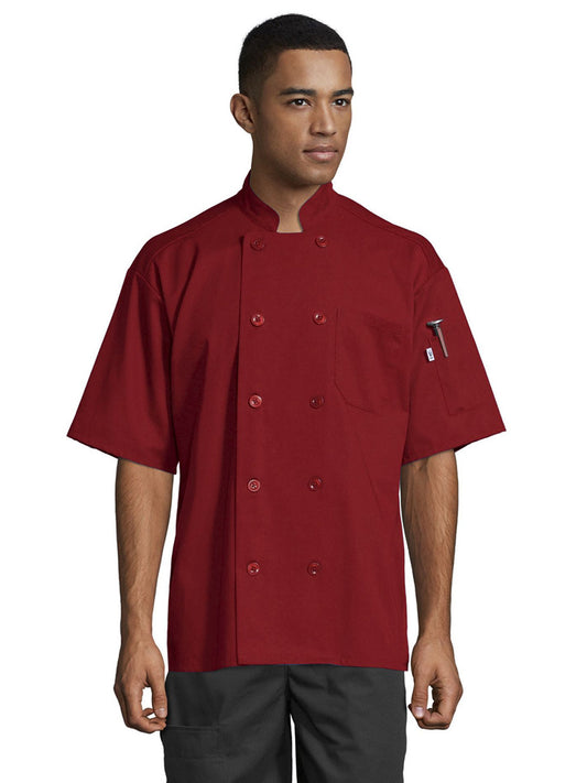 Unisex South Beach Chef Coat - 0415 - Red