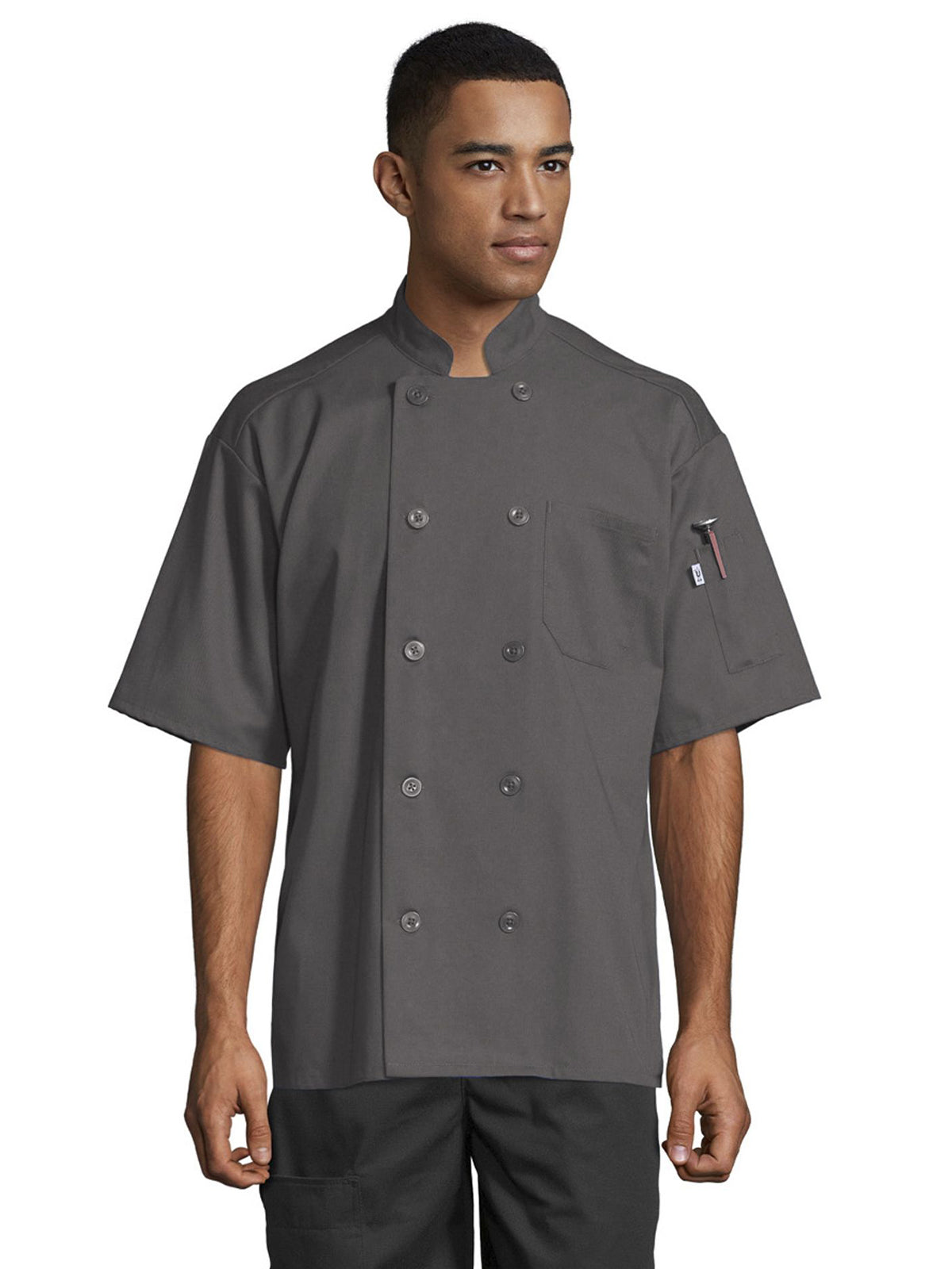 Unisex South Beach Chef Coat - 0415 - Slate