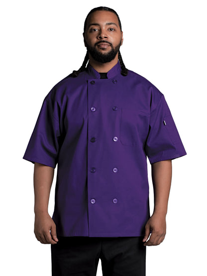 Unisex South Beach Chef Coat - 0415 - Grape