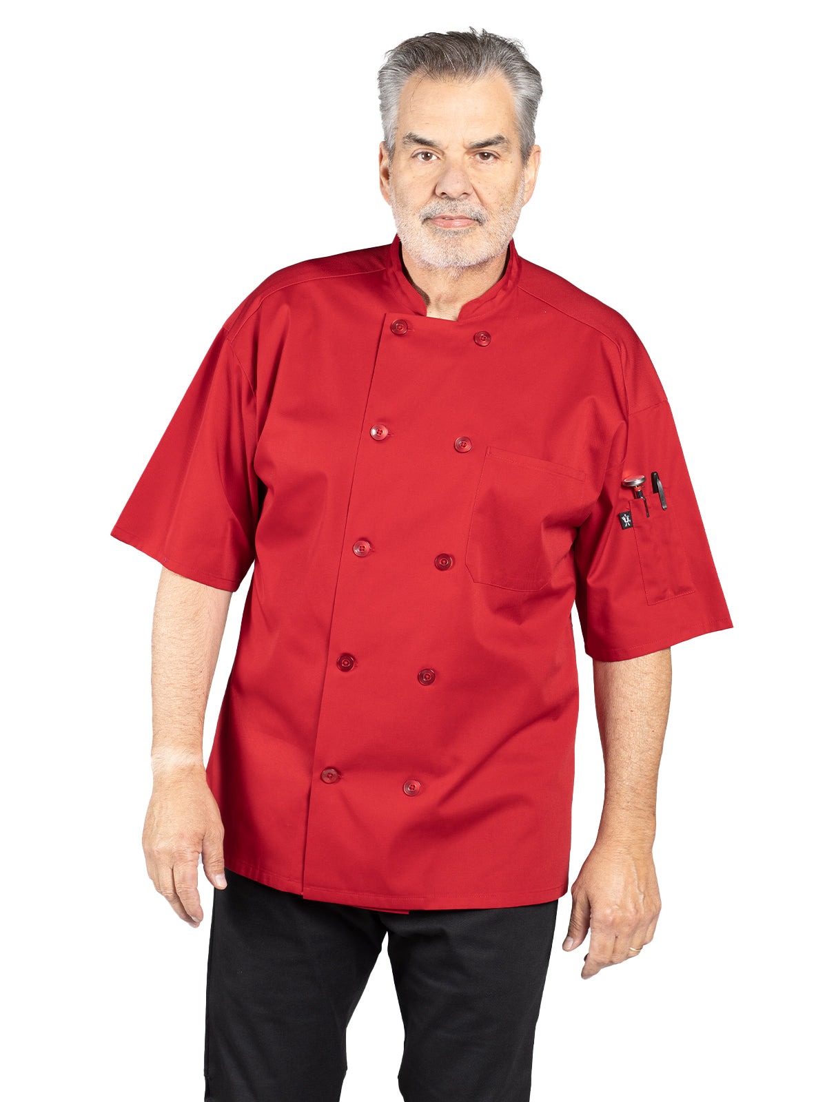 Unisex Chef Coat - 0421 - Red