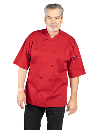 Unisex Chef Coat - 0421 - Red