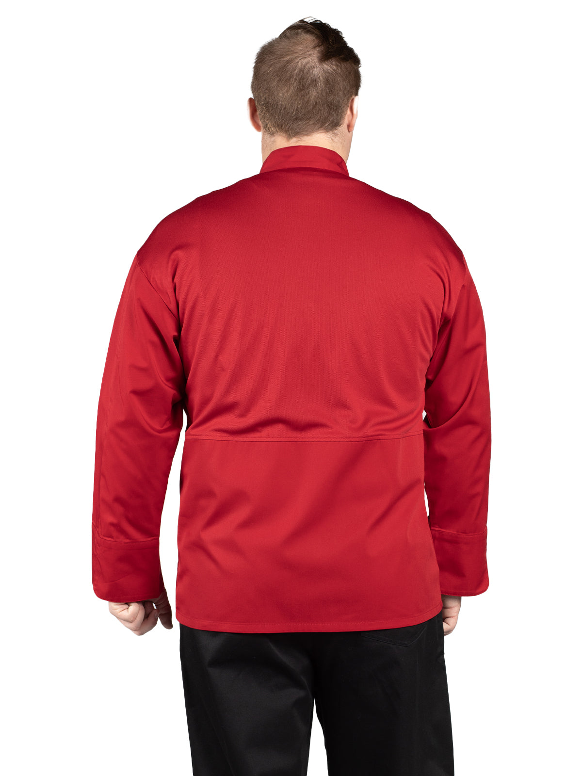 Unisex Reinforced Bar Tacking Chef Coat - 0422 - Red