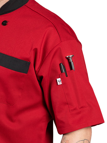 Unisex Chef Coat - 0423 - Red