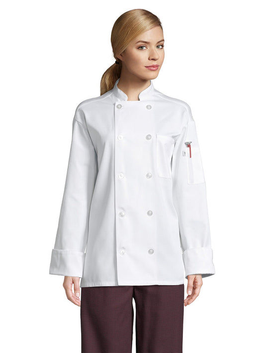 Unisex Reinforced Bar Tacking Chef Coat - 0426 - White