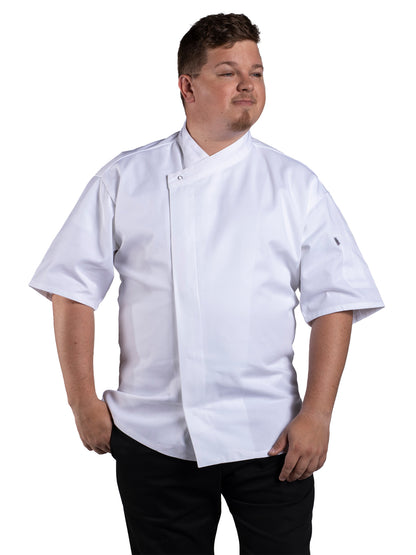 Unisex Reinforced Bar Tacking Chef Coat - 0428 - White