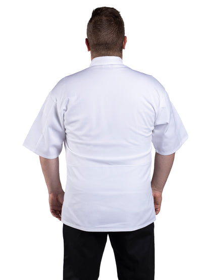 Unisex Reinforced Bar Tacking Chef Coat - 0428 - White