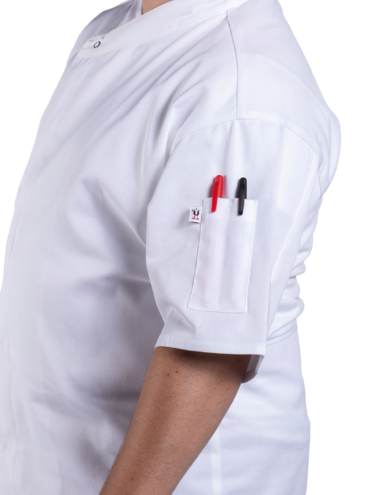 Unisex Reinforced Bar Tacking Chef Coat - 0428 - White