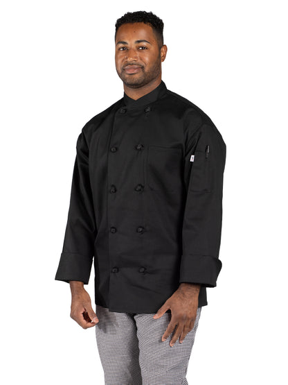 Unisex Chef Coat - 0435 - Black