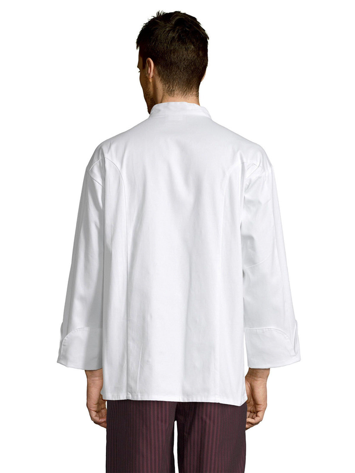 Unisex Reinforced Bar Tacking Chef Coat - 0440C - White