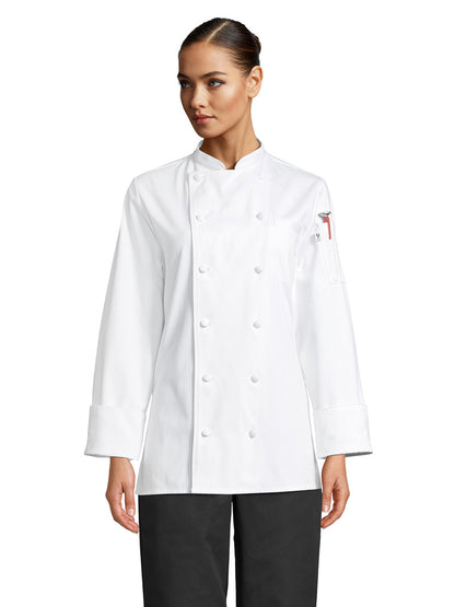 Women's Chef Coat - 0470C - White