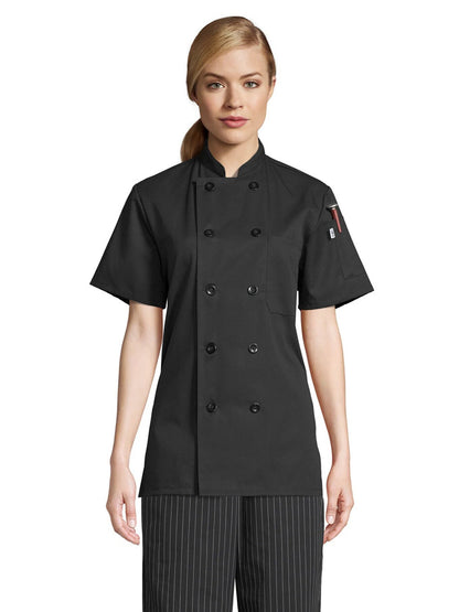 Women's Chef Coat - 0478 - Black