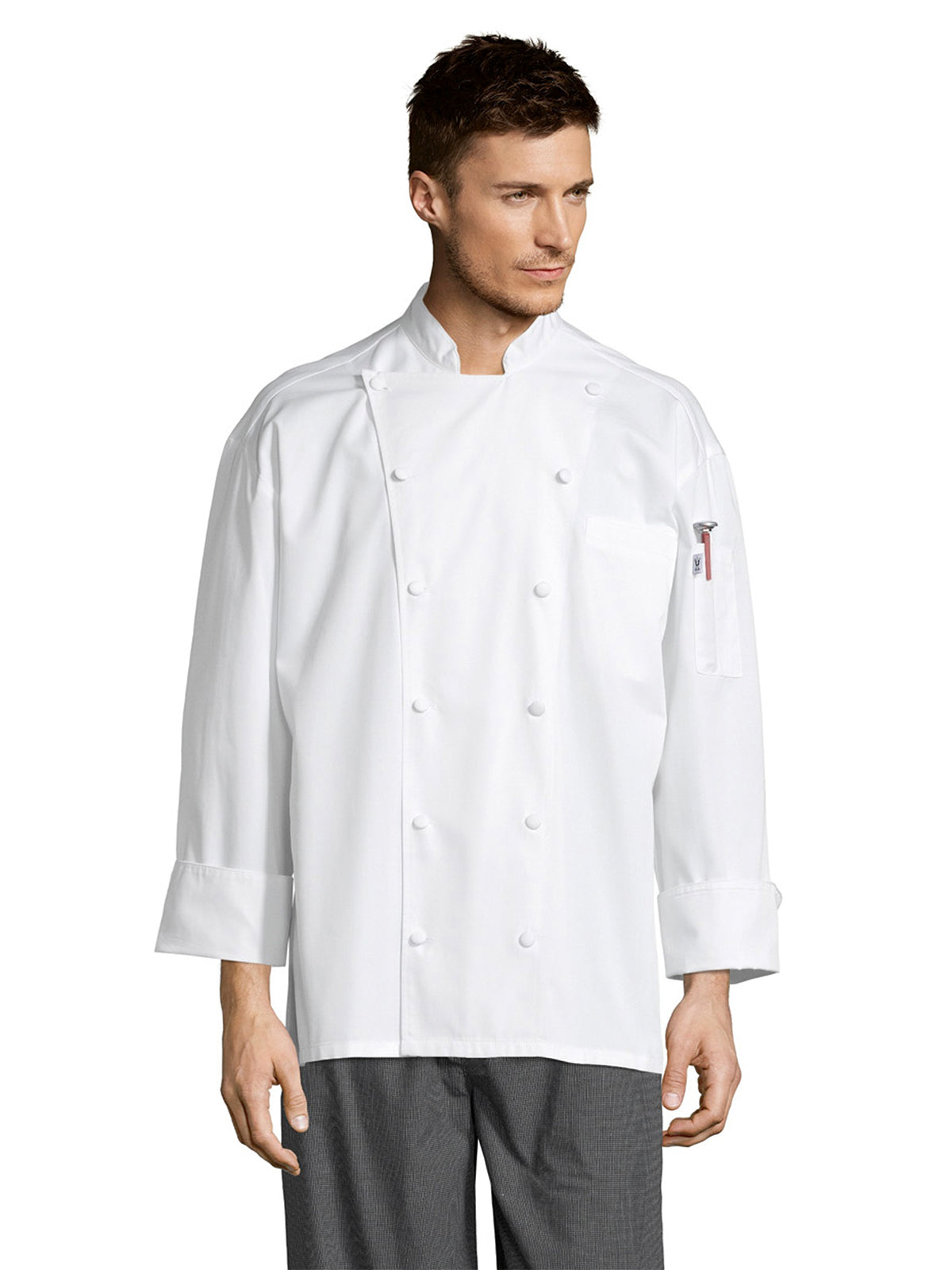 Unisex Reversible Closure Chef Coat - 0481 - White