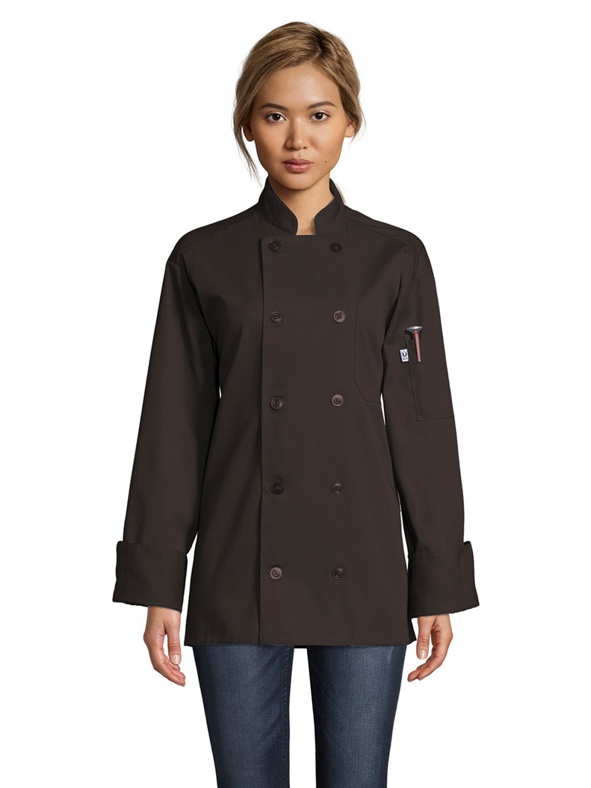 Unisex Chef Coat - 0488 - Brown