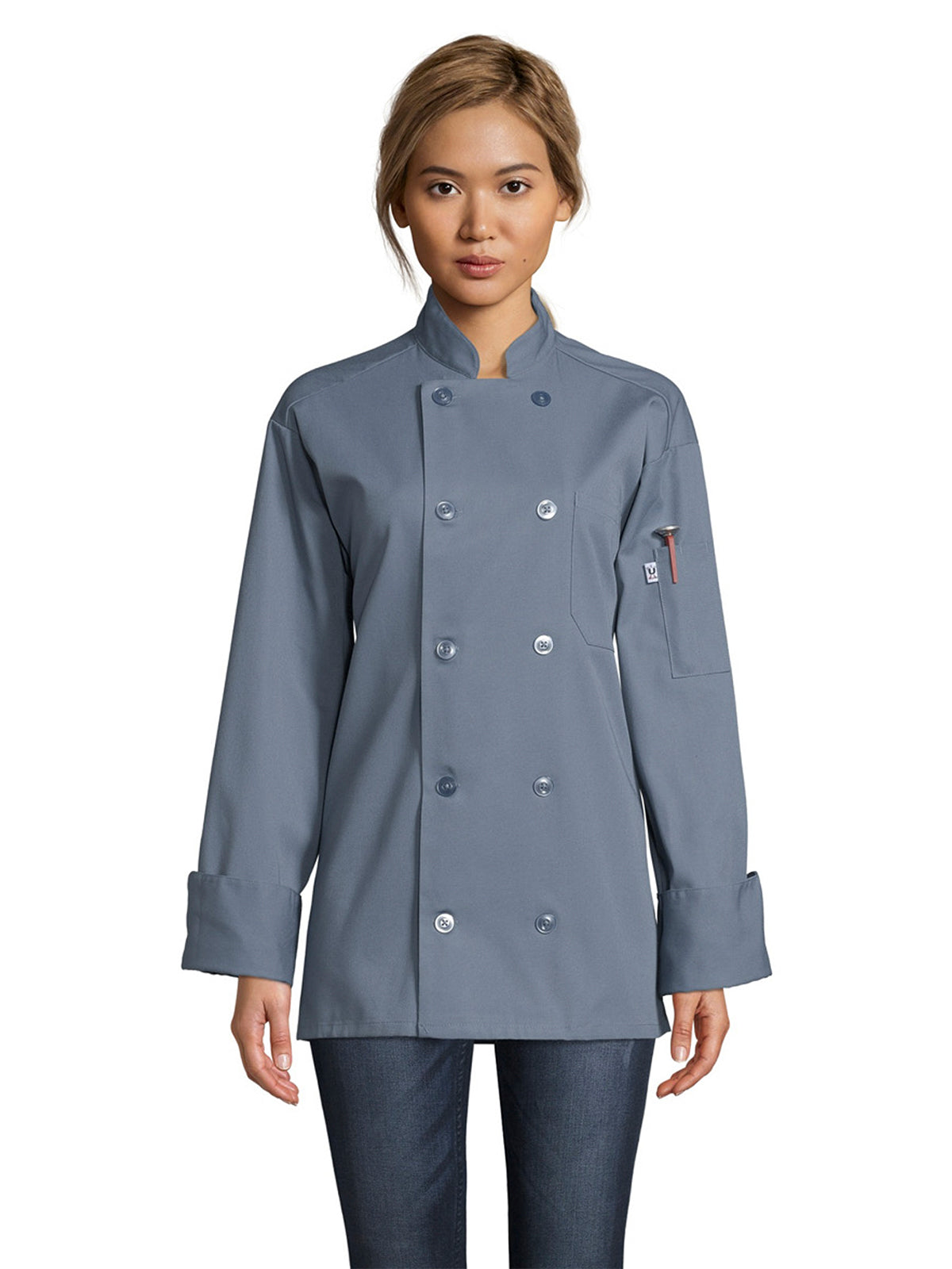 Unisex Chef Coat - 0488 - Steel