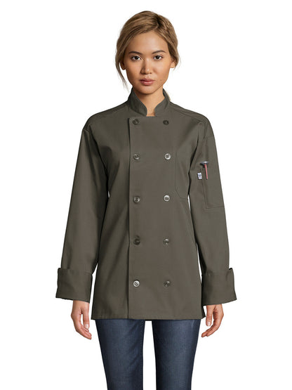 Unisex Chef Coat - 0488 - Olive