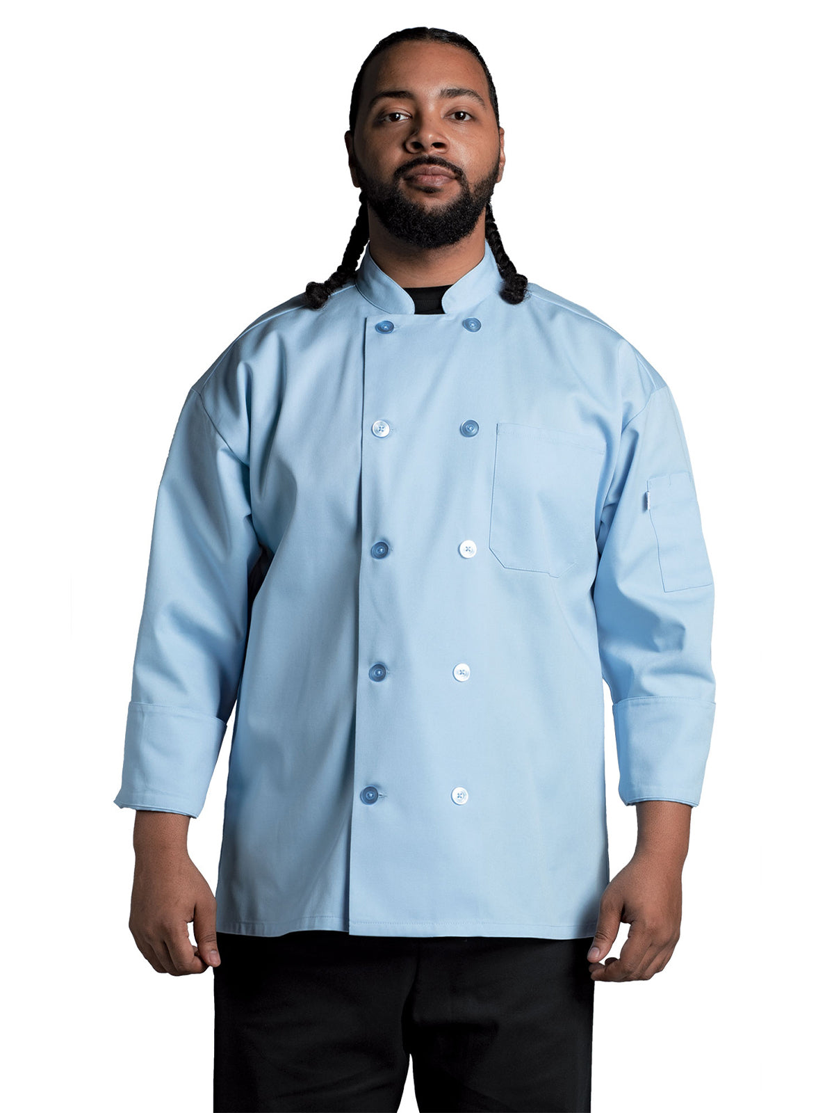 Unisex Chef Coat - 0488 - Sky Blue