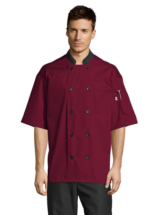 Unisex Chef Coat - 0494 - Burgundy