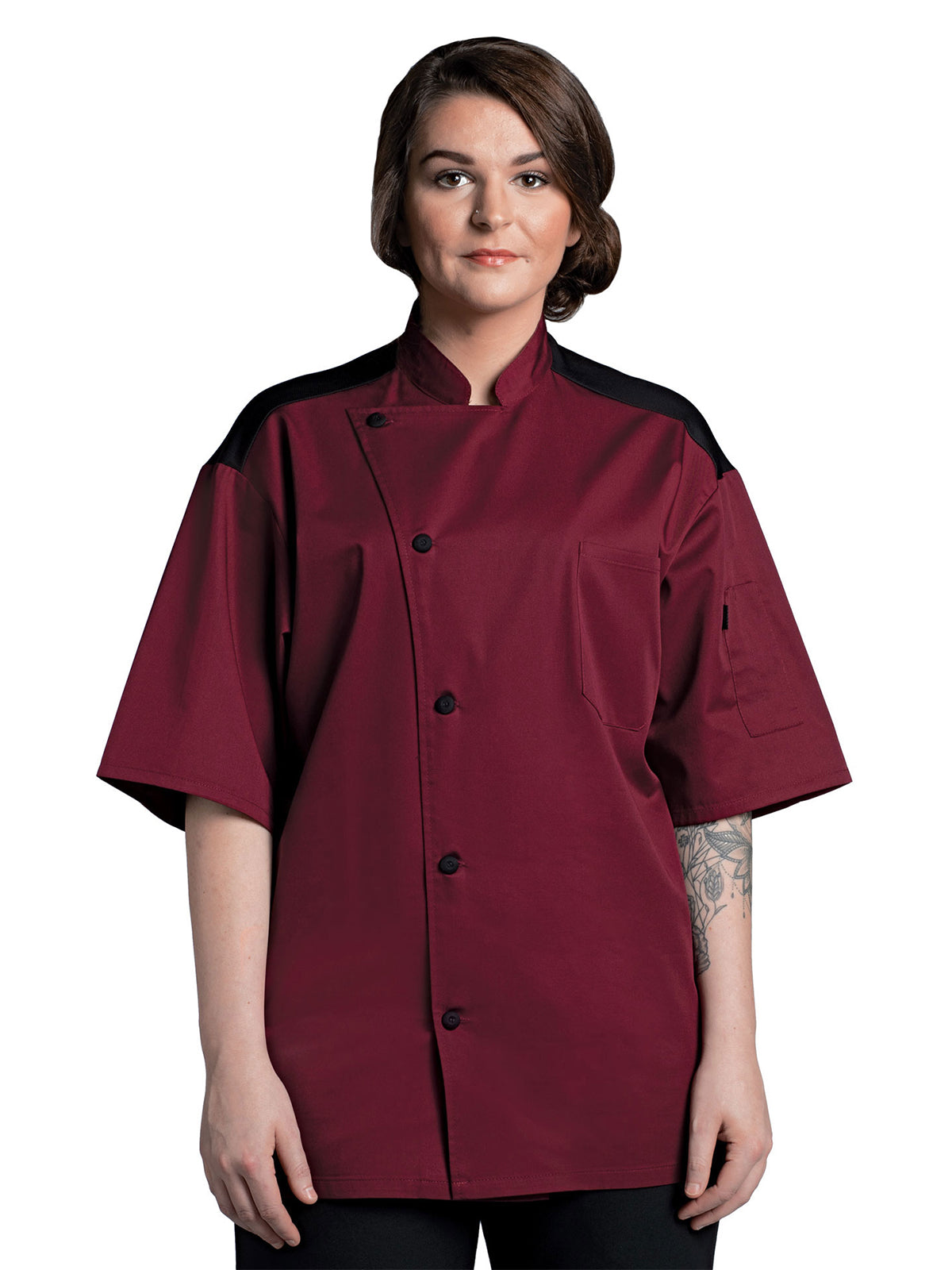 Unisex Chef Coat - 0701 - Burgundy