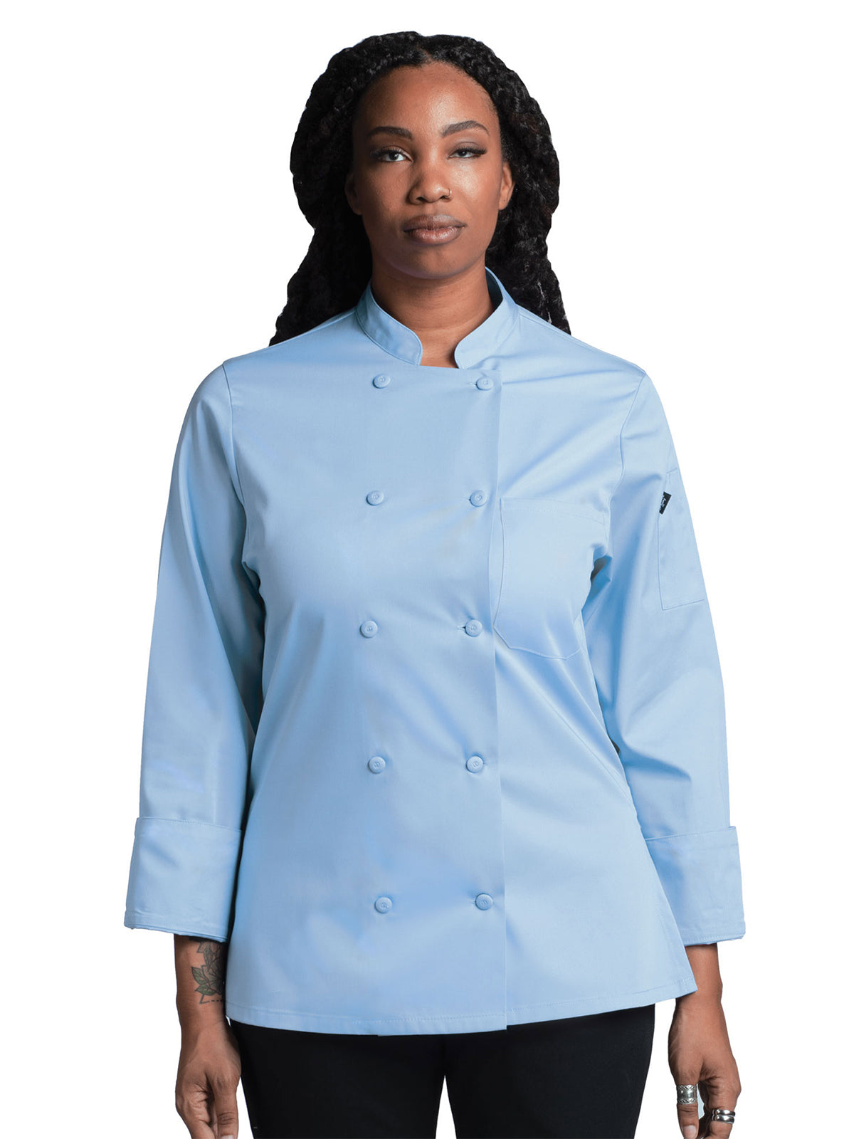 Women's Chef Coat - 0702 - Sky Blue