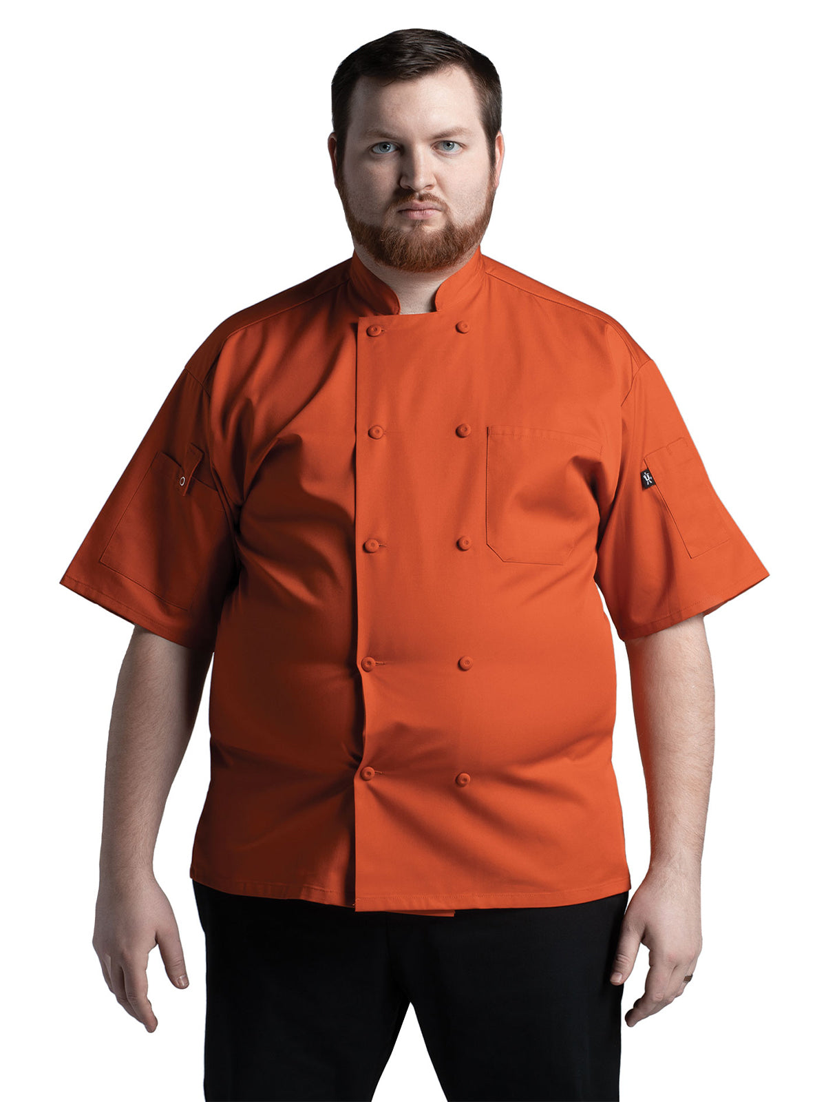 Unisex Reversible Closure Chef Coat - 0707 - Orange