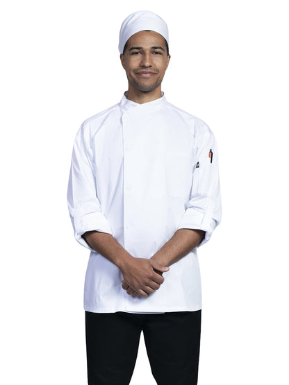 Unisex Two-Pocket Pisa Chef Coat - 0711 - White