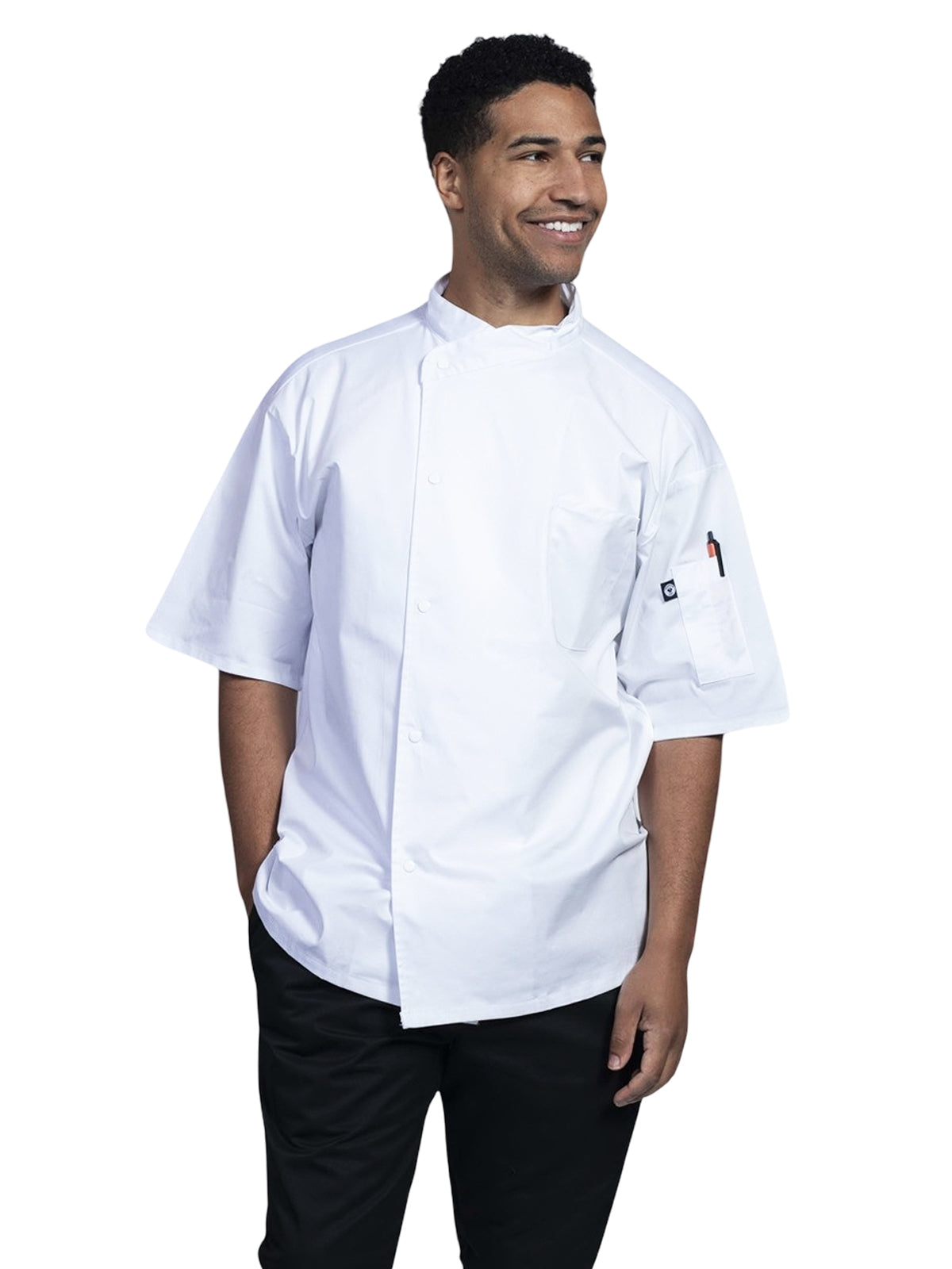Unisex 2-Pocket Luca Chef Coat - 0712 - White