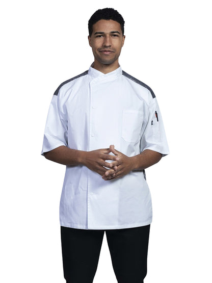 Unisex 2-Pocket Modena Chef Coat - 0712HC - White