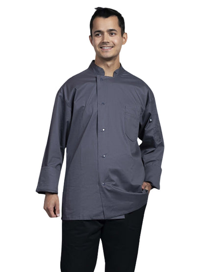 Unisex 2-Pocket Genoa Chef Coat - 0715HC - Slate