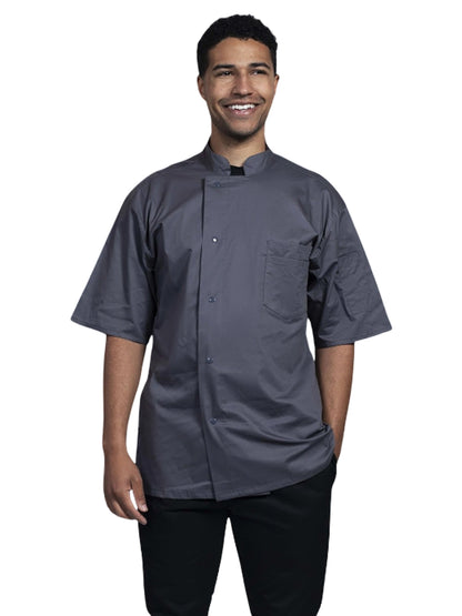 Unisex 2-Pocket Venice Chef Coat - 0717 - Slate