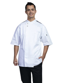 Unisex 2-Pocket Brac Chef Coat - 0718HC - White