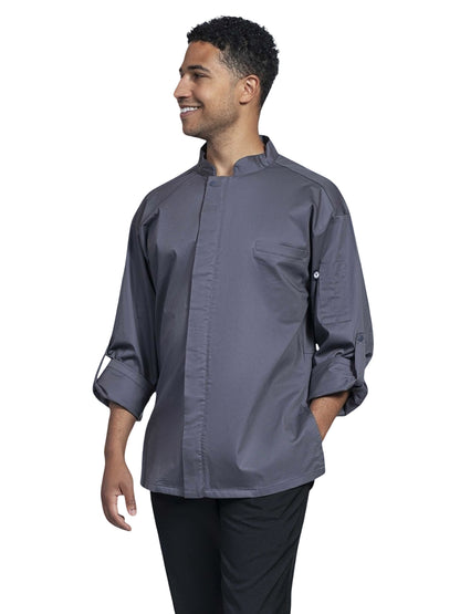 Pescara Unisex Two-Pocket Chef Coat - 0720 - Slate