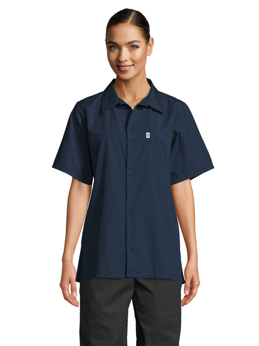 Unisex Finished Collar Shirt - 0920 - Navy