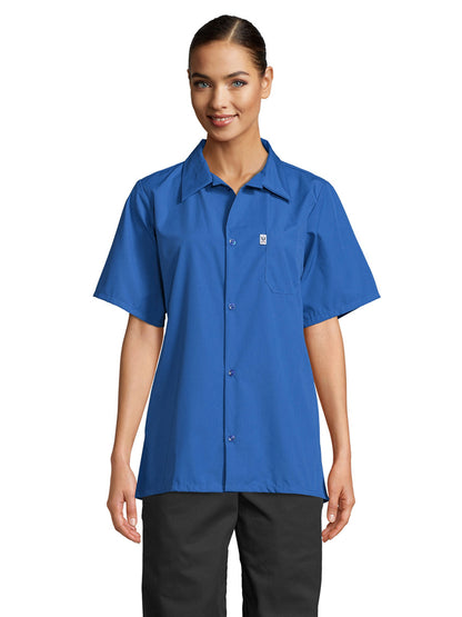 Unisex Finished Collar Shirt - 0920 - Royal