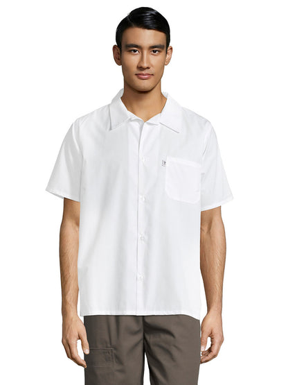 Unisex Finished Collar Shirt - 0920 - White