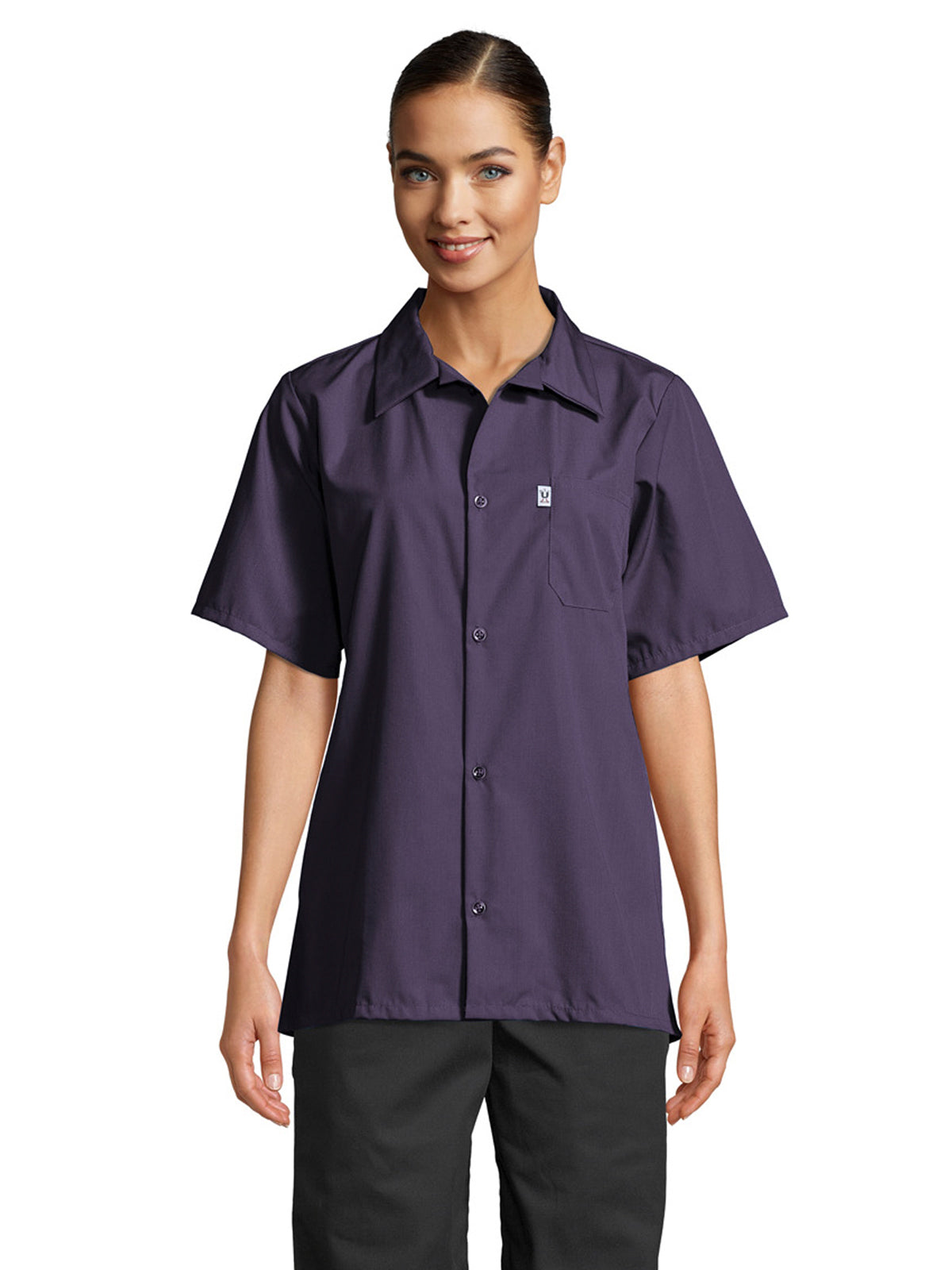 Unisex Finished Collar Shirt - 0920 - Eggplant