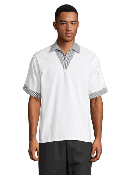Unisex Contrast Collar Shirt - 0940 - Shepherd Check
