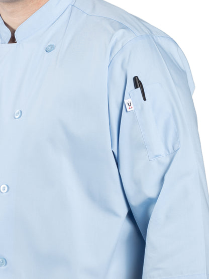 Unisex Ten Button Shirt - 0975 - Sky Blue