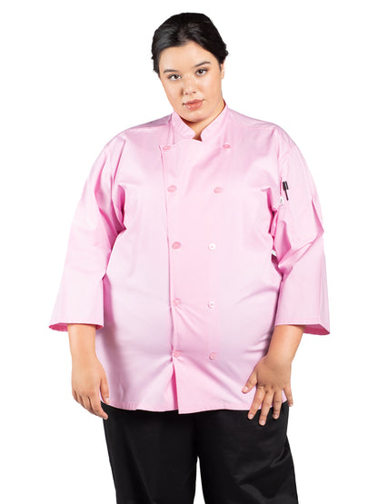 Unisex Ten Button Shirt - 0975 - Pink