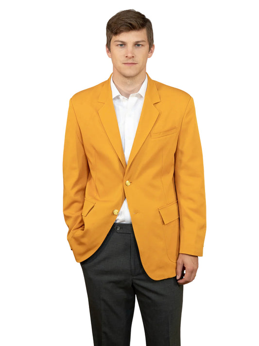 Men's 6-Pocket Single-Breasted Blazer - 1000 - Gold
