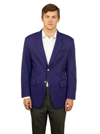 Men's 6-Pocket Single-Breasted Blazer - 1000 - Purple