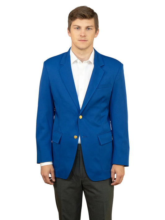 Men's 6-Pocket Single-Breasted Blazer - 1000 - Royal